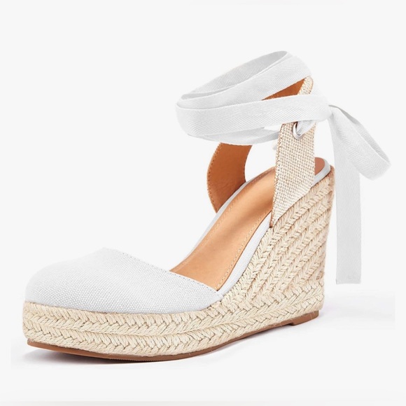 Womens Espadrilles Wedge Sandals - Picture 1 of 2